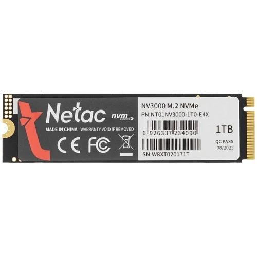 SSD накопитель Netac NV3000 1Tb M.2 NVMe, NT01NV3000-1T0-E4X