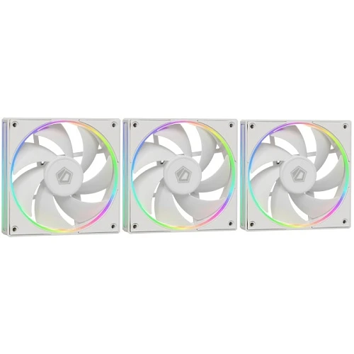Комплект вентиляторов ID-COOLING AF Series белый, AF-127-ARGB-W TRIO