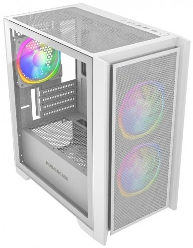 Корпус PowerCase Alisio Micro Z3W ARGB белый, Mini-Tower