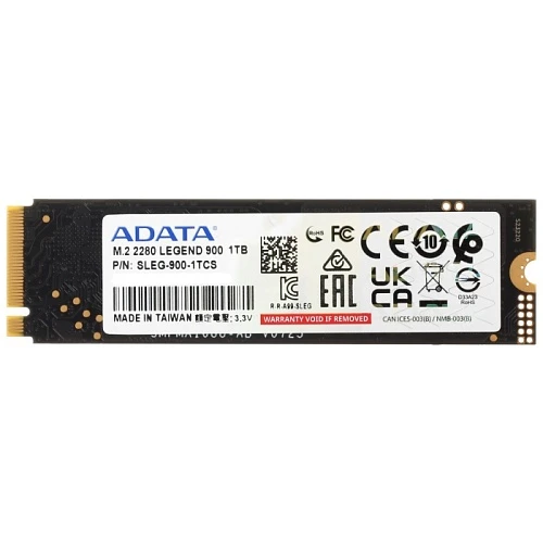SSD накопитель ADATA LEGEND 900 1Tb M.2 NVMe, SLEG-900-1TCS