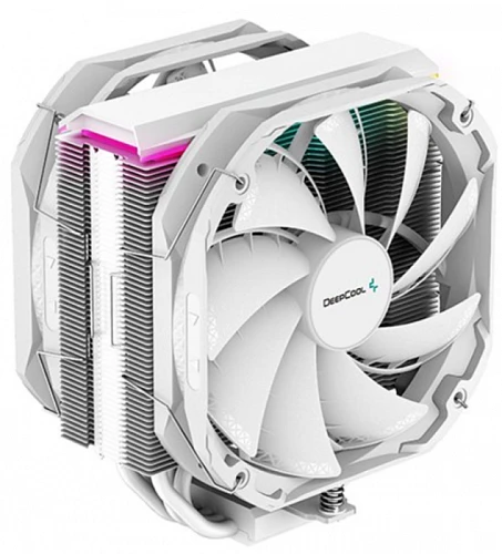 Кулер DEEPCOOL AS500 PLUS WH белый, R-AS500-WHNLMP-G