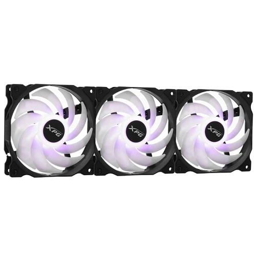 Комплект вентиляторов ADATA XPG VENTO 120 ARGB PWM черный, VENTO120ARGBPWM3C-BKCWW